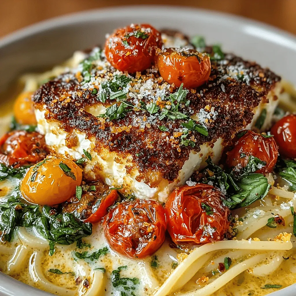 Before you dive into the oven, it's essential to prepare your ingredients properly. Begin by gathering your cherry tomatoes and feta cheese in a baking dish. Drizzle a generous amount of olive oil over the tomatoes and feta, ensuring that everything is well coated. This not only adds flavor but also helps in achieving that beautiful golden color during baking.