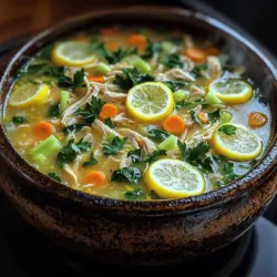 In the realm of culinary delights, few dishes evoke the warmth and comfort of a hearty soup, and Zesty Mediterranean Lemon Chicken Soup is no exception. This delightful recipe embodies the essence of Mediterranean flavors, combining the brightness of lemon with tender chicken and a medley of fresh vegetables. It is a dish that not only nourishes the body but also warms the soul, making it a perfect addition to any meal rotation, whether for a cozy family dinner or an elegant gathering.