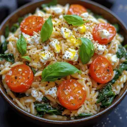In the world of culinary delights, few dishes encapsulate the essence of comfort and nourishment quite like the Creamy Feta Spinach Orzo Bowl. This vibrant, quick-to-make recipe melds the creamy richness of feta cheese with the freshness of spinach and the satisfying texture of orzo pasta. It’s a dish that is as visually appealing as it is delicious, making it perfect for any meal occasion—whether you are looking for a weeknight dinner that can be put together in a flash or a leisurely weekend lunch that invites you to savor every bite.