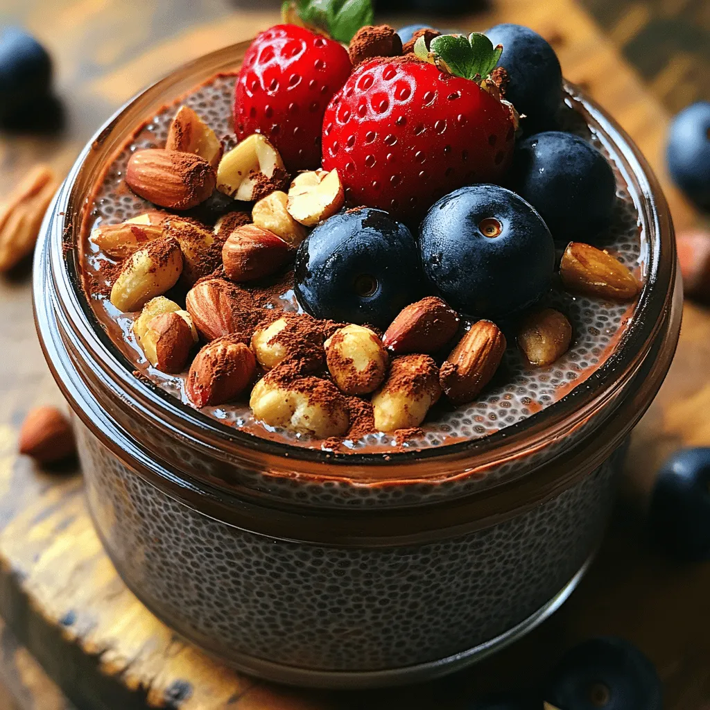 In the world of healthy desserts, chocolate chia pudding stands out as a guilt-free indulgence that satisfies your sweet tooth without the heavy calories. This delightful dish not only caters to your chocolate cravings but also packs a nutritional punch with its rich source of omega-3 fatty acids, fiber, and antioxidants. Whether you're searching for a quick breakfast option, a post-workout snack, or a decadent dessert, this chocolate chia pudding recipe fits the bill perfectly.