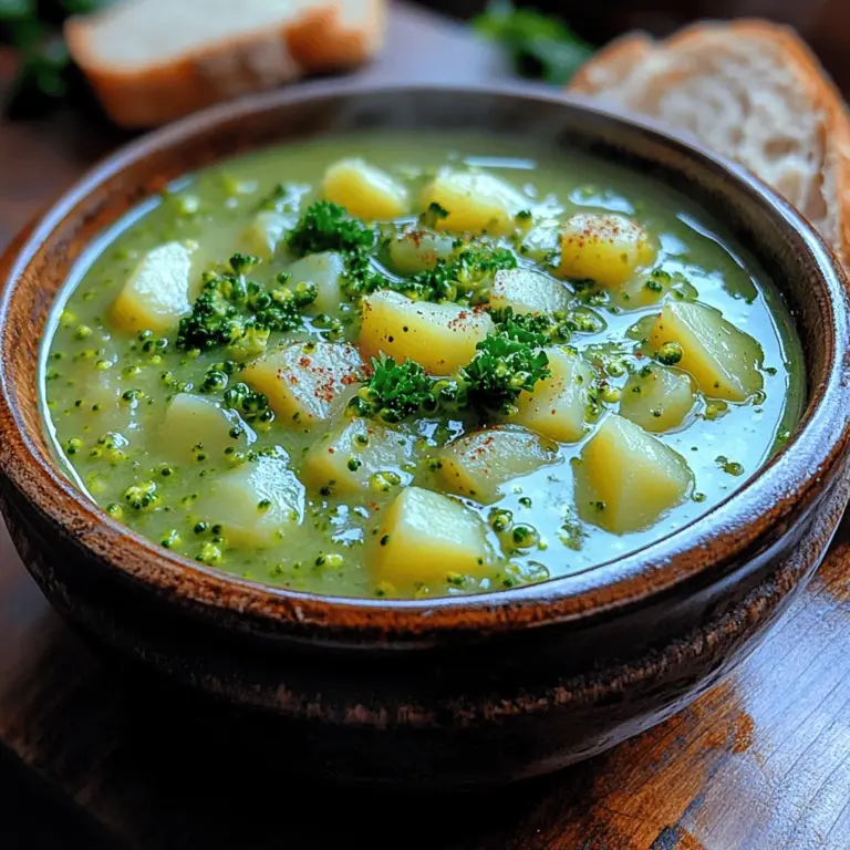 In the world of comforting dishes, a warm bowl of soup often reigns supreme, especially during cooler months. When the weather turns brisk, there’s nothing quite like a soothing, velvety soup to wrap you in warmth and comfort. This article introduces you to the delightful Velvety Broccoli Potato Bliss Soup, an exquisite blend of fresh ingredients that not only warms the soul but also nourishes the body. This soup is the perfect harmony of flavors and textures, making it a fantastic option for both weeknight dinners and special occasions.