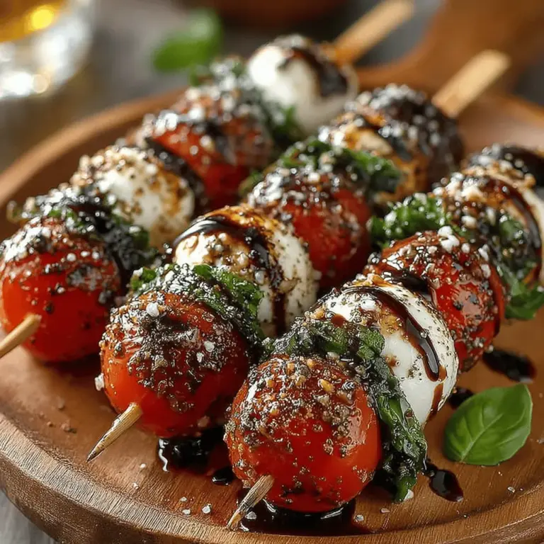Caprese salad is a timeless Italian dish that embodies the essence of fresh, high-quality ingredients. Traditionally composed of ripe tomatoes, creamy mozzarella, fragrant basil, and a drizzle of olive oil, this dish captures the vibrant flavors of the Mediterranean. Over the years, the Caprese salad has evolved into various forms, one of the most delightful being the Caprese bites. These skewered delights offer a fun and easy appetizer that not only tantalizes the taste buds but also adds a colorful touch to any table setting.
