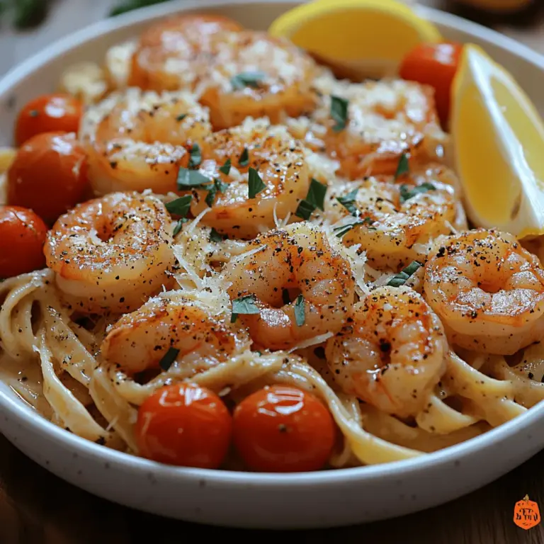When it comes to pasta dishes that tantalize the taste buds and create lasting memories, Velvety Shrimp Fettuccine Delight stands out as a true masterpiece. This dish is a harmonious blend of succulent shrimp, perfectly cooked fettuccine, and a rich, creamy sauce that promises to delight the senses. Whether you’re looking to impress at a dinner party, enjoy a cozy weeknight meal, or set the stage for a romantic evening, this recipe is versatile enough to suit any occasion.