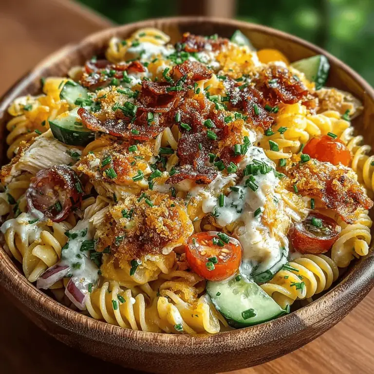 As the temperatures rise and summer approaches, our culinary cravings shift towards lighter, more refreshing meals that can be enjoyed outdoors. One dish that perfectly embodies the essence of summer dining is the Chill Out Chicken Bacon Ranch Pasta Salad. This vibrant and flavorful salad combines the savory goodness of chicken and crispy bacon with the creamy richness of ranch dressing, resulting in a dish that is both satisfying and delicious.