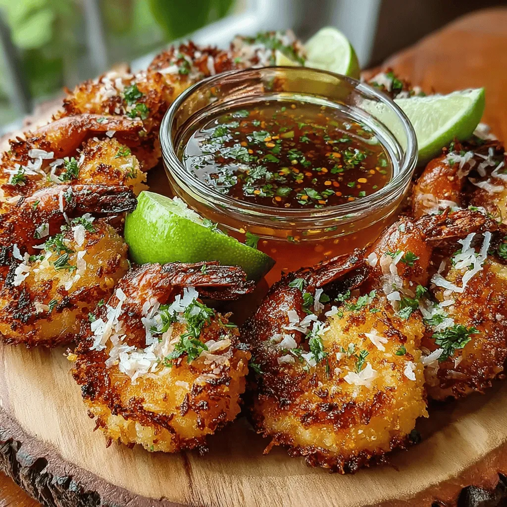 When it comes to appetizers that impress, few dishes can compete with Golden Coconut Shrimp paired with a zesty Chili Honey Dip. This recipe is a harmonious blend of crispy textures and enticing flavors, making it a perfect choice for gatherings, parties, or even a cozy night in. As the shrimp fry to golden perfection, they develop a delightful crunch that contrasts beautifully with the sweet and spicy dip—a combination that tantalizes the taste buds and leaves guests reaching for more.
