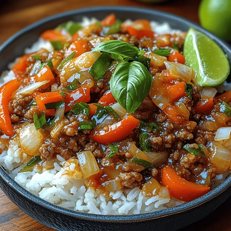 If you're looking for a dish that embodies the vibrant flavors of Thai cuisine, look no further than Spicy Thai Basil Beef Delight. This enchanting recipe captures the essence of Thailand's street food culture and brings it straight to your kitchen. It's a dish that tantalizes the taste buds with its aromatic blend of spices, savory beef, and fresh basil, making it a favorite among food enthusiasts and home cooks alike.