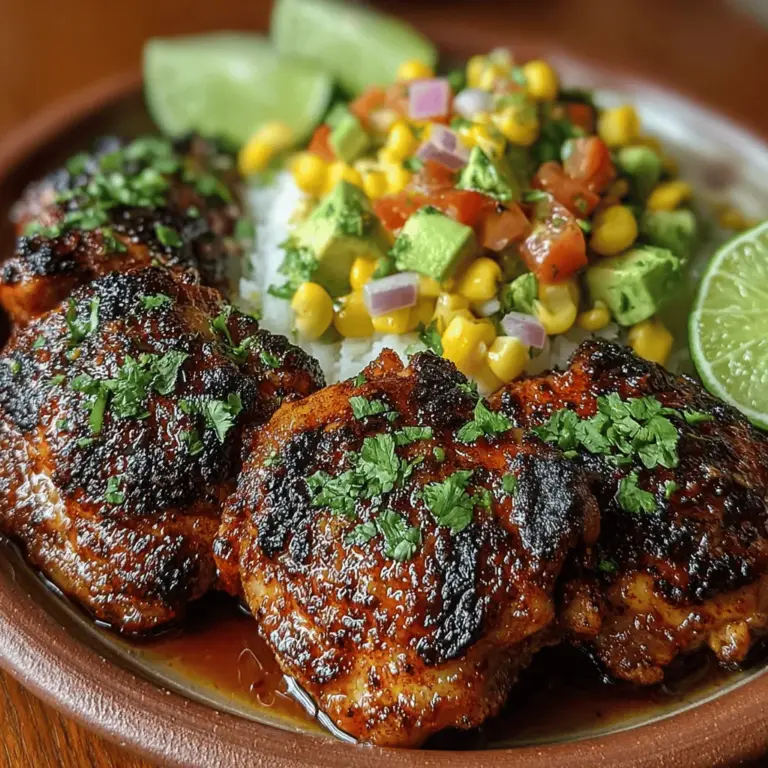 When it comes to creating a meal that tantalizes the taste buds while also being a feast for the eyes, few dishes can compete with Smoky Paprika Chicken paired with Zesty Avocado Corn Salsa. This vibrant recipe combines the rich, smoky flavor of paprika-infused chicken with a refreshing, zesty salsa that bursts with color and nutrients. It's not only a treat for the palate but also offers a myriad of health benefits—making it a perfect choice for health-conscious diners and food enthusiasts alike.