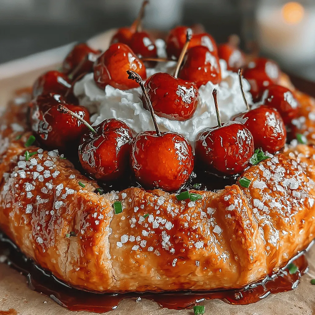 The galette, a delightfully rustic pastry, has earned its place in the hearts of dessert lovers worldwide. Originating from France, this free-form tart offers a simple yet elegant way to showcase seasonal fruits. With its flaky crust and versatile filling, the galette is not only easy to prepare but also adapts beautifully to various flavor profiles. Today, we invite you to explore a unique twist on this classic: the Spicy Cherry Galette with a Kick. This innovative recipe marries the sweetness of ripe cherries with a surprising hint of cayenne pepper, creating a harmonious balance of flavors that is sure to impress at both special occasions and casual gatherings.