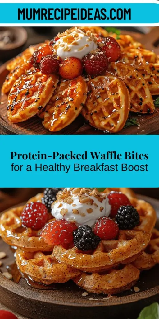 Start your day right with Protein-Packed Waffle Bites, a tasty and nutritious twist on traditional waffles. These bite-sized treats are designed to fuel your morning with essential protein while satisfying your cravings. Made with wholesome ingredients like oats, Greek yogurt, and almond flour, they deliver on flavor and texture. Follow our easy step-by-step guide to whip up these delicious bites, perfect for breakfast, snacks, or meal prep. Customize them with your favorite toppings for an irresistible start to your day!