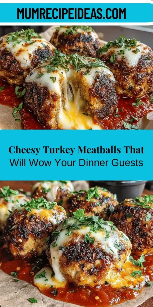 Discover the comfort of Cheesy Baked Mozzarella Stuffed Turkey Meatballs, a delicious twist on a classic favorite. Made with lean ground turkey and gooey mozzarella, these meatballs are not only nutritious but also versatile, perfect for any occasion. Whether served over pasta, in a sub, or as an appetizer, they are bound to be a hit. Easy to prepare, they promise a delightful meal that evokes warmth and shared moments around the table. Try this recipe and savor every bite!