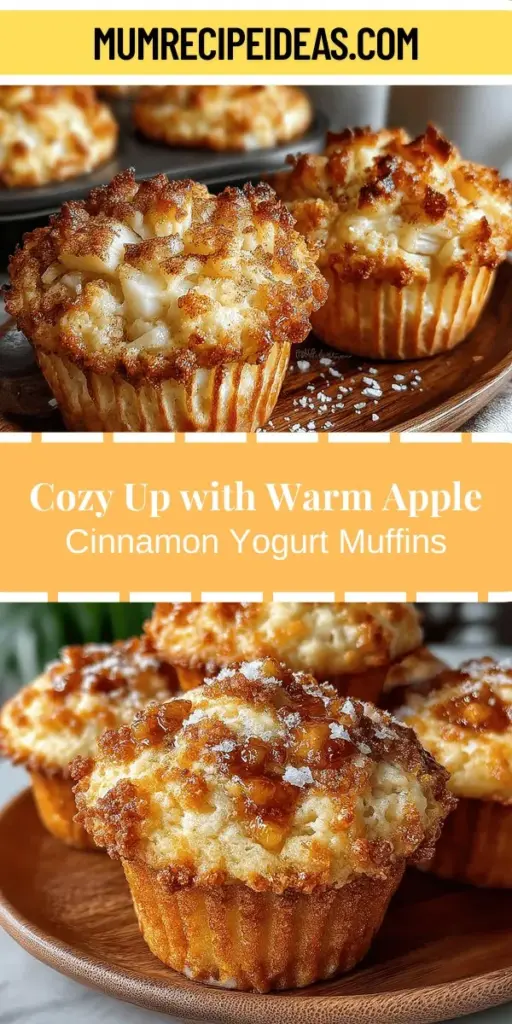 Indulge in the warmth of homemade warm apple cinnamon yogurt muffins that blend nostalgia with nutrition. These easy-to-make muffins are perfect for breakfast or a comforting snack. The juicy apples and aromatic cinnamon create a delightful flavor, while yogurt adds moisture and protein, making them a wholesome choice. Versatile and adaptable to dietary preferences, these muffins can be tweaked for gluten-free or vegan diets, ensuring everyone can enjoy this delightful treat.