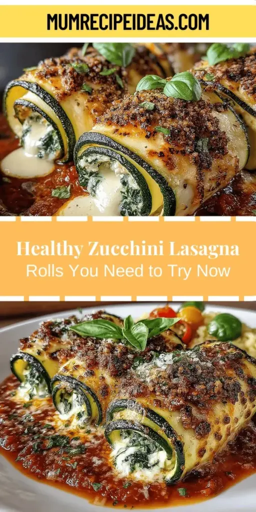 Discover a delicious and healthy twist on classic Italian comfort food with Zucchini Lasagna Rolls. This recipe uses thinly sliced zucchini to replace traditional pasta, making it a gluten-free and low-carb option packed with flavor and nutrients. With layers of rich ricotta, mozzarella, and fresh spinach, these rolls are both satisfying and easy to make. Perfect for a weeknight dinner or meal prep, impress your guests while staying on track with your healthy lifestyle. Enjoy guilt-free indulgence today!