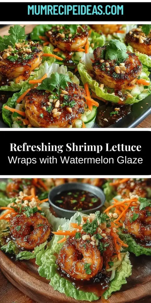 Discover the perfect dish for warm-weather dining with shrimp lettuce wraps featuring a delicious watermelon glaze. This recipe combines succulent shrimp and crisp vegetables, creating refreshing, visually appealing wraps that are both nutritious and satisfying. Learn how to choose fresh shrimp, the best lettuce varieties, and how to prepare a vibrant watermelon sauce that elevates each bite. Ideal for appetizers or light meals, these wraps will impress your guests and tantalize your taste buds!