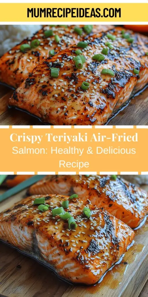 Discover the delicious balance of health and indulgence with Crispy Teriyaki Air-Fried Salmon. This recipe features rich, savory teriyaki flavors and utilizes air frying to keep it light and crispy. Learn about the nutritional benefits of salmon, including the best types to use, and master the art of marinating to maximize taste. With simple preparation steps and stunning presentation, you'll create a gourmet meal that’s perfect for any occasion! Enjoy a delectable dish that's both satisfying and nutritious.