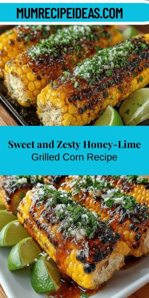 Get ready to elevate your summer cookouts with Honey-Lime Grilled Corn, a delicious and easy-to-make side dish! This recipe combines sweet honey and zesty lime to create a refreshing flavor that pairs perfectly with your favorite barbecued meats or fresh salads. With its vibrant aroma and satisfying crunch, this grilled corn will be the star of your outdoor gatherings. Discover how simple ingredients can transform your summer meals and leave your guests asking for seconds!