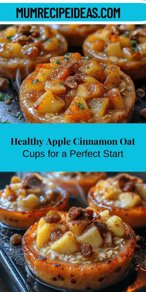 Discover the perfect way to start your day with Sweet Apple Cinnamon Oat Cups! This delightful recipe combines the wholesome goodness of oats and the sweet crunch of apples, all enhanced with warm cinnamon. Packed with fiber, protein, and essential vitamins, these oat cups are not only delicious but also nutritious. Easy to prepare, they make a great breakfast, snack, or even dessert option. Enjoy a guilt-free treat that supports a balanced diet and satisfies your cravings!