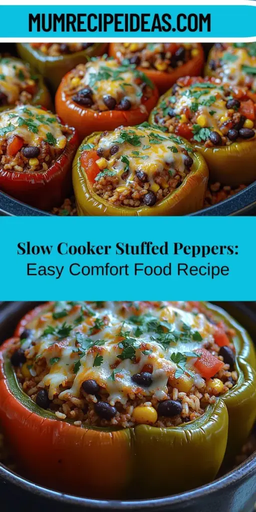 Discover the joy of cooking with our Heavenly Slow Cooker Stuffed Bell Peppers! This delightful recipe is perfect for busy weeknights or family gatherings, offering convenience and vibrant flavors in every bite. Packed with nutritious ingredients like bell peppers, lean meats, and wholesome grains, these stuffed peppers are not only visually appealing but also deliciously satisfying. With easy preparation steps and the magic of slow cooking, enjoy a wholesome meal that fills your home with amazing aromas. Ideal for health-conscious diners, this dish combines comfort and nutrition beautifully. Get ready to impress your loved ones with this flavorful creation!
