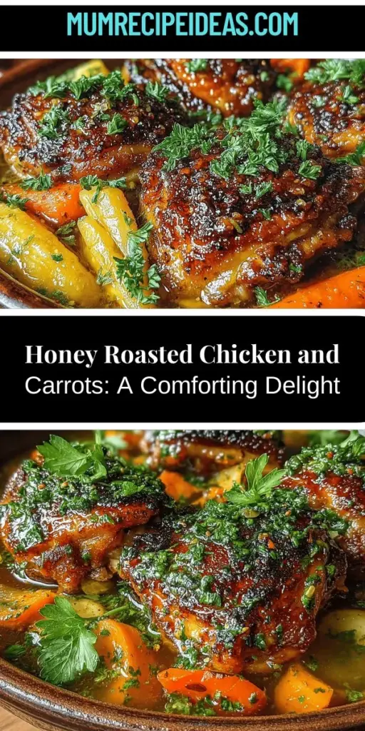 Discover the deliciousness of honey roasted chicken and carrots, a comforting dish perfect for family dinners or gatherings. Featuring succulent chicken thighs coated in a sweet and savory marinade, combined with caramelized carrots, this recipe is both simple and satisfying. Learn about the essential ingredients, from fresh herbs to honey's natural sweetness, and follow our step-by-step guide to create this flavorful meal that feels like a warm hug. Elevate your cooking game and enjoy the delightful flavors of this staple dish!