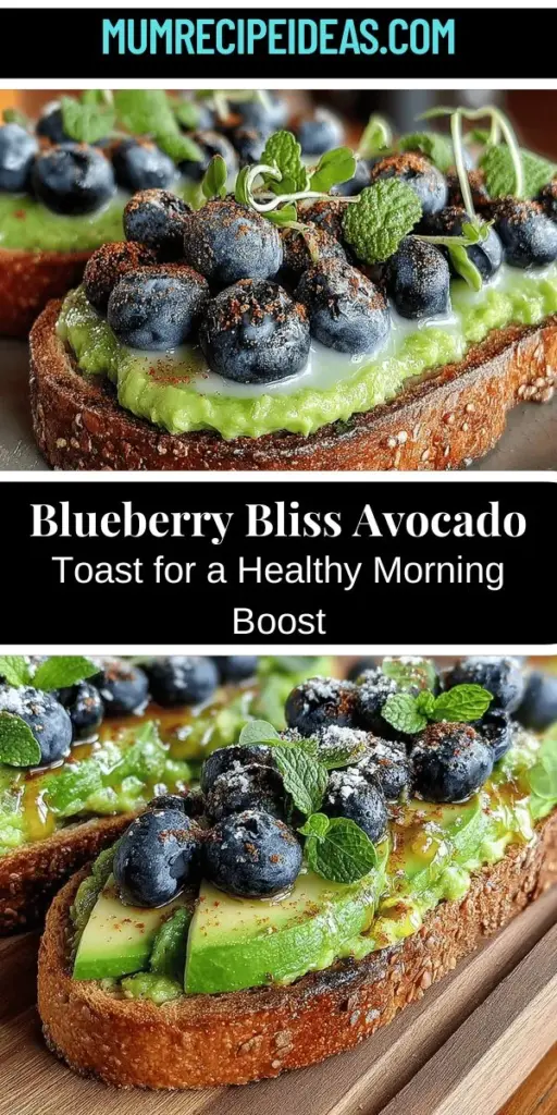 Start your day deliciously with Blueberry Bliss Avocado Toast! This twist on the classic avocado toast combines creamy avocado and sweet, juicy blueberries for a breakfast that's both nutritious and flavorful. Packed with healthy fats and antioxidants, this dish is highly customizable to suit your taste. Whether you enjoy it as a light snack or an energizing breakfast, this vibrant toast is sure to brighten your mornings and satisfy your cravings. Dive into this delightful recipe and discover a healthy, tasty way to kickstart your day!