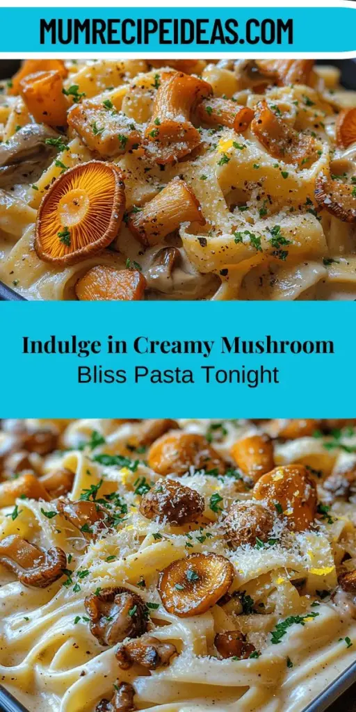 Discover the culinary magic of Mushroom Bliss Pasta, a luxurious dish that combines earthy wild mushrooms and creamy fettuccine for an unforgettable dining experience. This recipe elevates comfort food with its rich flavors and nutritional benefits, making it perfect for casual dinners or elegant gatherings. Learn how to prepare this gourmet meal with fresh ingredients, delicious sauces, and expert cooking tips. Dive into a world of flavor and indulge in every bite.