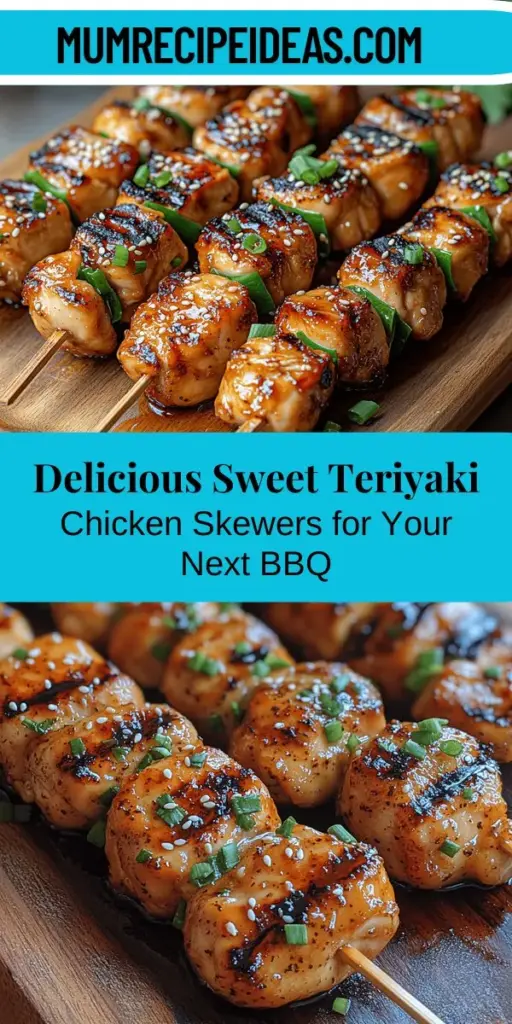 Whip up a delicious culinary experience with Sweet Teriyaki Chicken Skewers that blend the vibrant flavors of Japanese cuisine with your love for grilling. This easy recipe features succulent chicken marinated in a sweet teriyaki sauce, complemented by colorful vegetables like bell peppers and onions. Perfect for barbecues or cozy family dinners, these skewers are not only tasty but also packed with nutrients. Explore variations, including vegetarian options, to suit every palate. Enjoy a flavorful meal that’s sure to impress!
