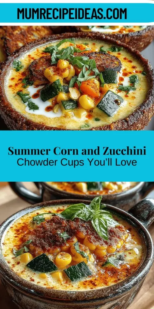 Discover the perfect way to enjoy summer with these delightful Creamy Corn and Zucchini Chowder Cups. This recipe weaves together the sweetness of fresh corn and the mild flavor of zucchini, resulting in a nourishing dish that celebrates seasonal produce. With options for vegetarian or dairy-free variations, this chowder is versatile and easy to make. Serve it in charming cups for gatherings or cozy dinners. Embrace the flavors of summer and indulge in this comforting yet refreshing meal!