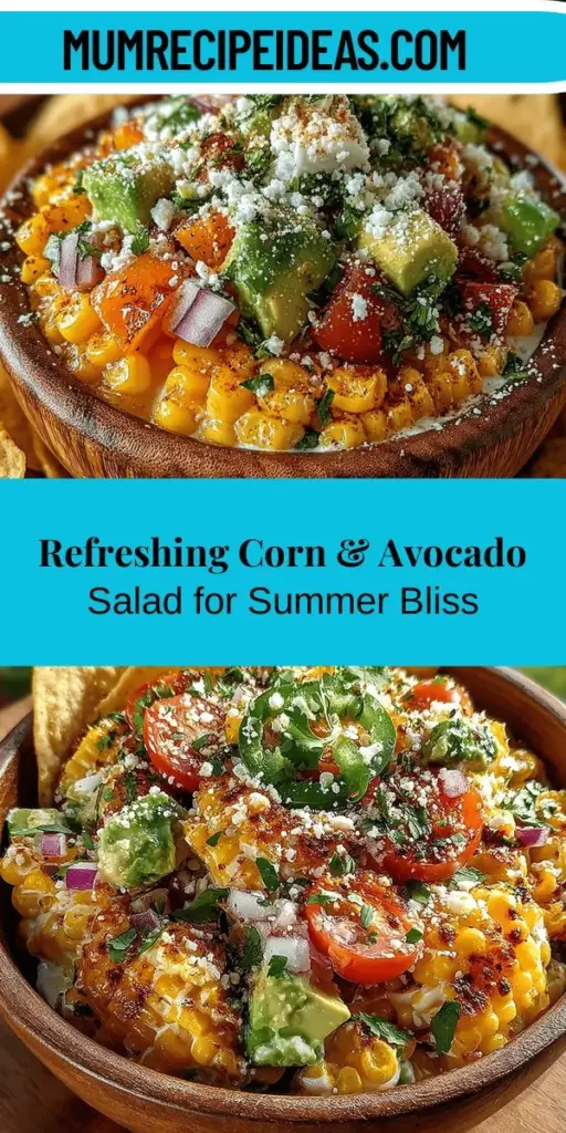 Discover the essence of summer with Sunny Corn & Avocado Delight, a vibrant and refreshing dish that’s perfect for warm days! This easy-to-make recipe combines sweet corn, creamy avocado, zesty lime, and more to create a delightful salad or dip. Packed with fresh flavors and nutritious ingredients, it’s ideal for gatherings, barbecues, or light lunches. Enjoy this versatile dish that caters to various dietary preferences and brings people together around the table!