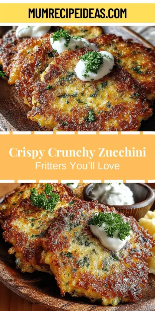Discover the mouthwatering Crunchy Zucchini Delight Fritters recipe, a tasty way to enjoy this versatile and nutritious vegetable. Perfect as an appetizer, snack, or side dish, these fritters offer a satisfying crunch on the outside and a tender inside. Made with simple ingredients, including grated zucchini, Parmesan cheese, and fresh herbs, they are easy to prepare and packed with flavor. Elevate your meals with this delightful recipe that everyone will love!