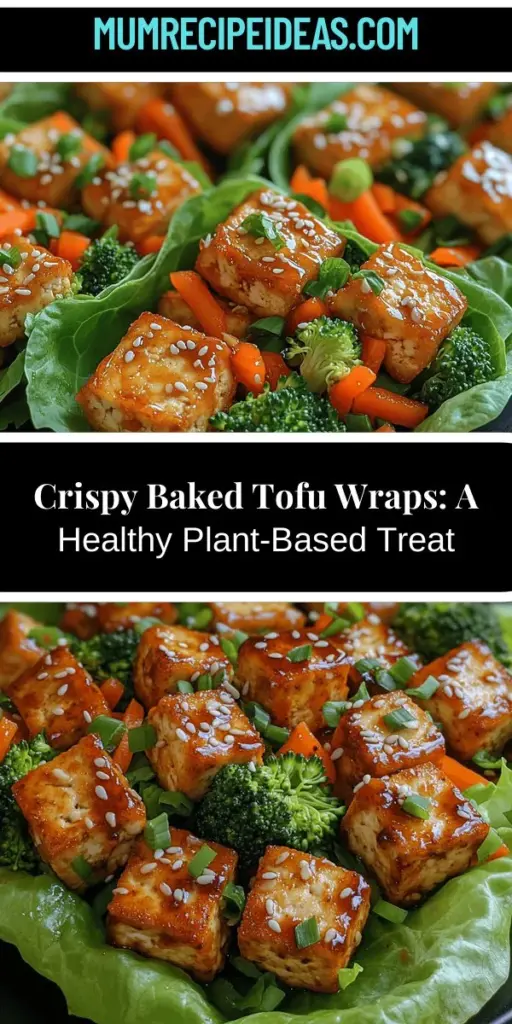 Discover a delightful twist on plant-based dining with these Crispy Baked Tofu Stir-Fry Wraps. This recipe features crispy tofu, vibrant vegetables, and savory sauces all wrapped in fresh lettuce leaves, making it perfect for anyone seeking nutritious and satisfying meals. Easy to prepare and endlessly customizable, these wraps are great for casual dinners or gatherings. Embrace a tasty and healthy journey with this innovative dish that's sure to impress!