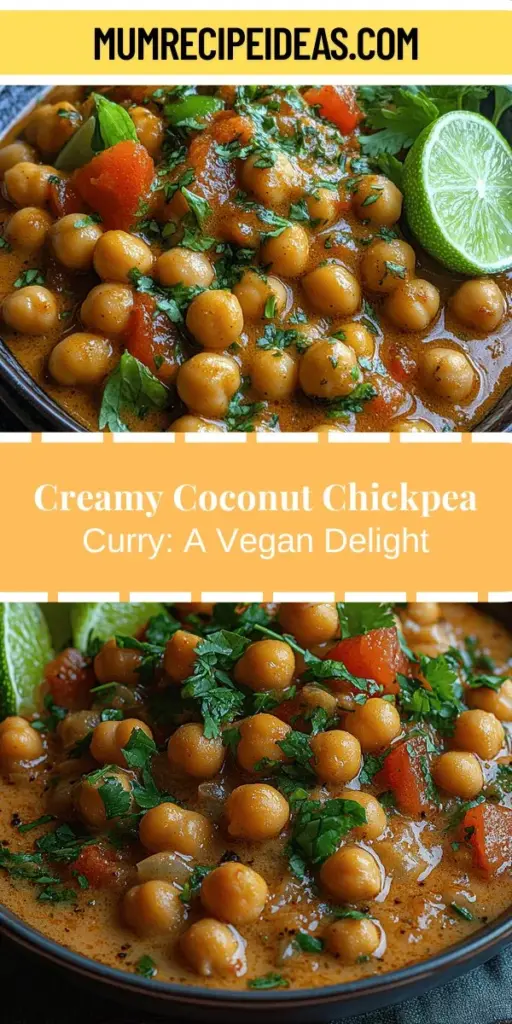 Discover the Coconut Bliss Chickpea Curry, a creamy and flavorful dish that perfectly blends the goodness of chickpeas with rich coconut milk. This curry is not only delicious but also packed with protein, fiber, and essential vitamins, making it a nutritious choice for everyone, including vegans and those seeking gluten-free meals. With its aromatic spices and fresh greens, this recipe is a delightful way to enjoy a satisfying, plant-based meal that promotes health and wellness.
