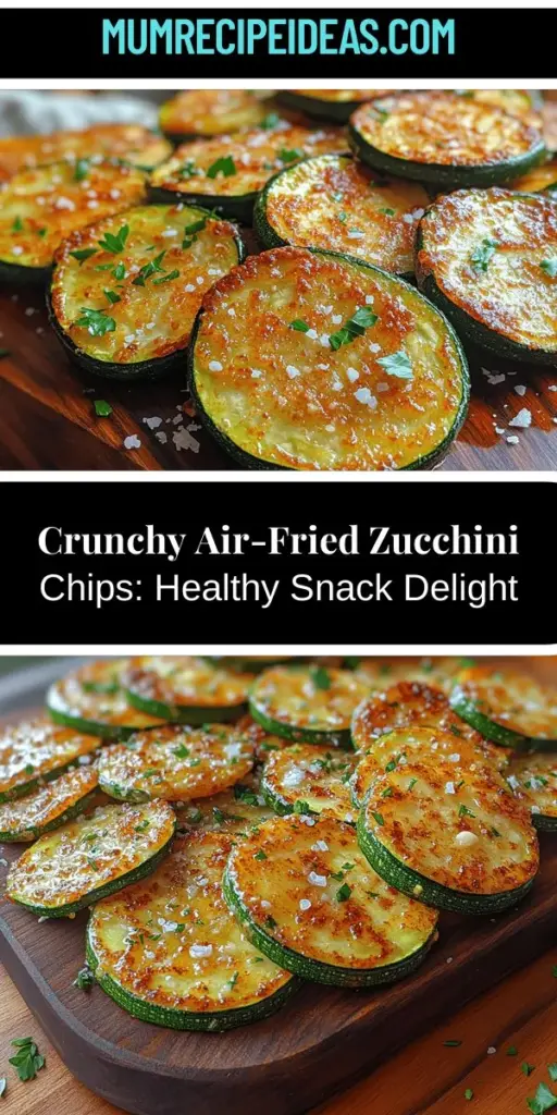 Discover a deliciously healthy snack with crunchy air-fried zucchini garlic chips. This easy recipe showcases the versatility and nutritional benefits of zucchini while providing a crispy alternative to traditional chips, without the guilt of excess oil. Air frying ensures each chip is perfectly crispy and packed with flavor, thanks to simple ingredients like garlic powder and a touch of olive oil. Ideal for snacking, pairing with dips, or topping salads—these chips are a must-try for anyone looking to make healthier choices. Enjoy a satisfying crunch that keeps cravings at bay!