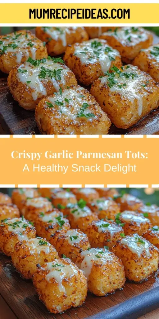 Discover the irresistible allure of Garlic Parmesan Air-Fried Tots! These crispy, flavor-packed bites take your snacking game to the next level. Using the innovative air frying method, you achieve a satisfying crunch with significantly less oil, making them a healthier choice for indulgence. With a delicious blend of garlic, Parmesan cheese, and your favorite spices, these tots are not just a snack, but a delightful treat perfect for any occasion. Enjoy them alongside dipping sauces or as a tasty side dish that everyone will love!