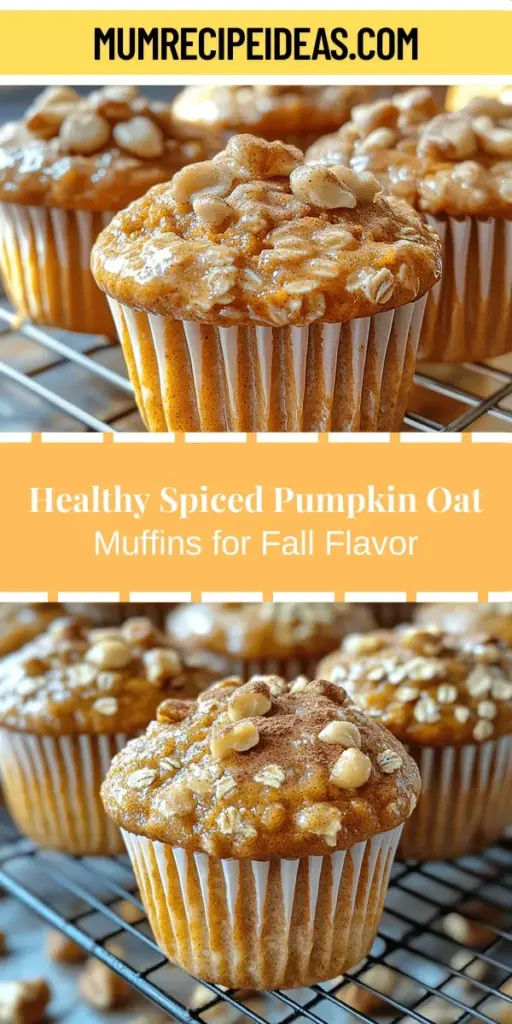 Get ready to embrace the cozy flavors of fall with Spiced Pumpkin Oat Muffins! These nutritious delights are not only packed with the rich taste of pumpkin but also blended with wholesome oats and warm spices like cinnamon and nutmeg. Perfect for breakfast or a snack, they are easy to make and customizable with your favorite add-ins. Dive into the seasonal spirit while enjoying a healthy treat that can be enjoyed year-round. Happy baking!