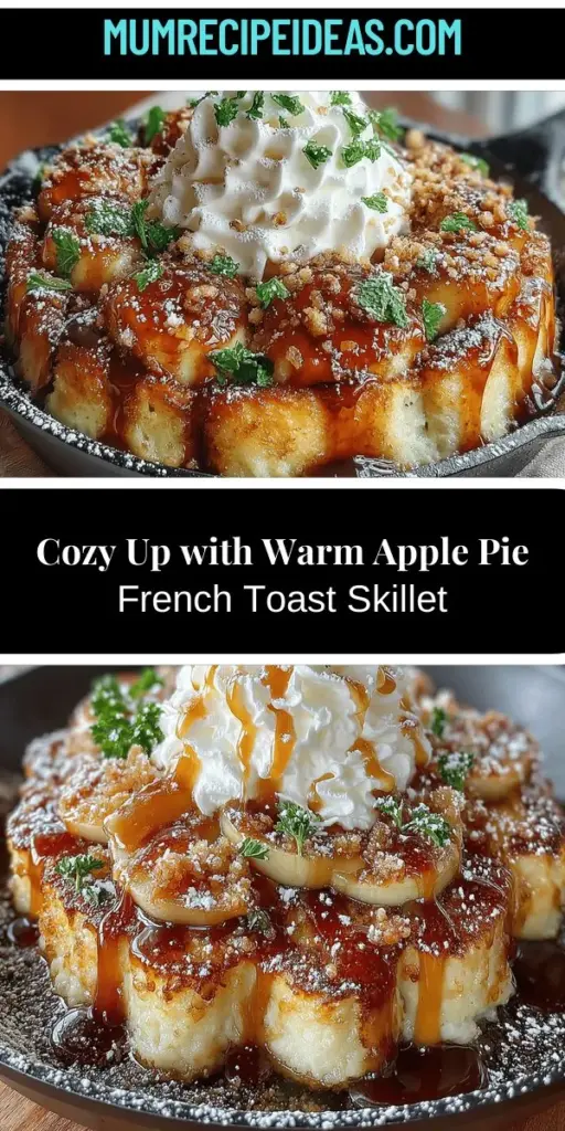 Indulge in the cozy goodness of Warm Apple Pie French Toast Skillet, a delightful brunch favorite that brings together the comforting flavors of classic French toast and sweet, cinnamon-spiced apples. Perfect for impressing family and friends, this recipe transforms simple ingredients into a deliciously decadent dish. Learn how to create this comforting meal with easy preparation steps, explore ingredient choices, and discover variations to make it your own. Enjoy the perfect blend of textures and flavors that make every bite feel like a warm hug!