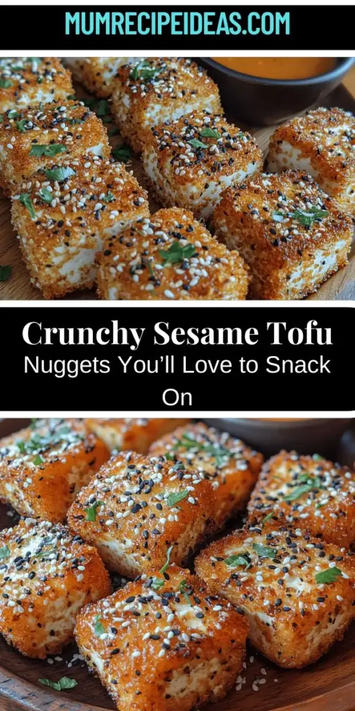 Discover the joy of cooking with Crunchy Sesame Tofu Nuggets, a delightful plant-based dish that packs a punch in flavor and nutrition. Made from high-quality ingredients like firm tofu, sesame oil, and seeds, these nuggets offer a satisfying crunch and savory taste that will impress everyone at your table. Perfect as a snack, appetizer, or main course, this recipe is easy to follow and customizable to suit your taste. Dive into a world of flavor with these delicious nuggets today!