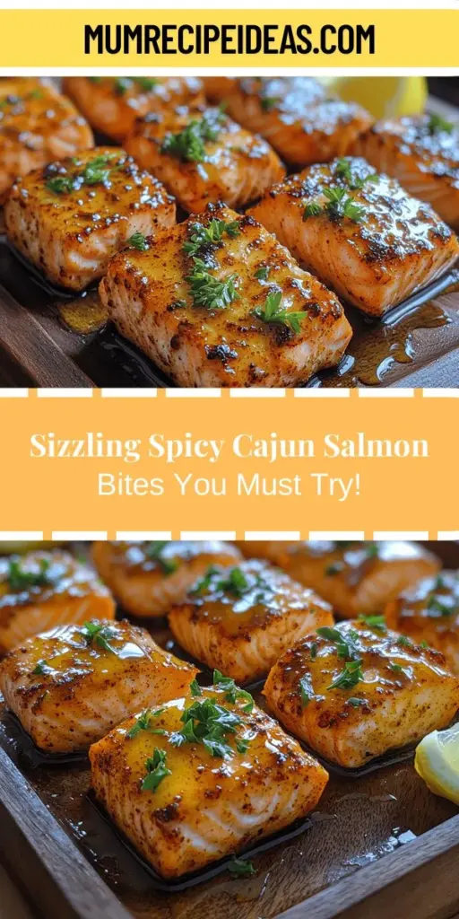 Discover a flavorful appetizer with Sizzling Spicy Cajun Salmon Bites that perfectly combines the robust flavors of Cajun cuisine with the health benefits of salmon. This easy-to-make dish features tender salmon coated in a delightful blend of spices, honey, and lemon for a sweet and spicy taste explosion. Ideal for any gathering, these bites are sure to impress guests while offering a nutritious option that doesn't compromise on flavor. Embrace the vibrant tastes of Louisiana with this delicious recipe!