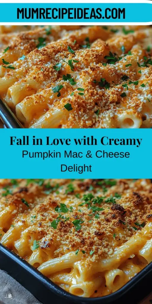 As autumn rolls in, enhance your comfort food repertoire with a delightful twist on a classic—Creamy Pumpkin Mac & Cheese Delight. This rich and creamy dish combines elbow macaroni with a velvety pumpkin cheese sauce that balances savory and sweet perfectly. Packed with nutritious pumpkin and topped with a crispy breadcrumb finish, it's ideal for cozy family dinners or festive gatherings. Discover the ingredient tips and cooking steps to create a seasonal favorite that will warm your heart and impress your guests.