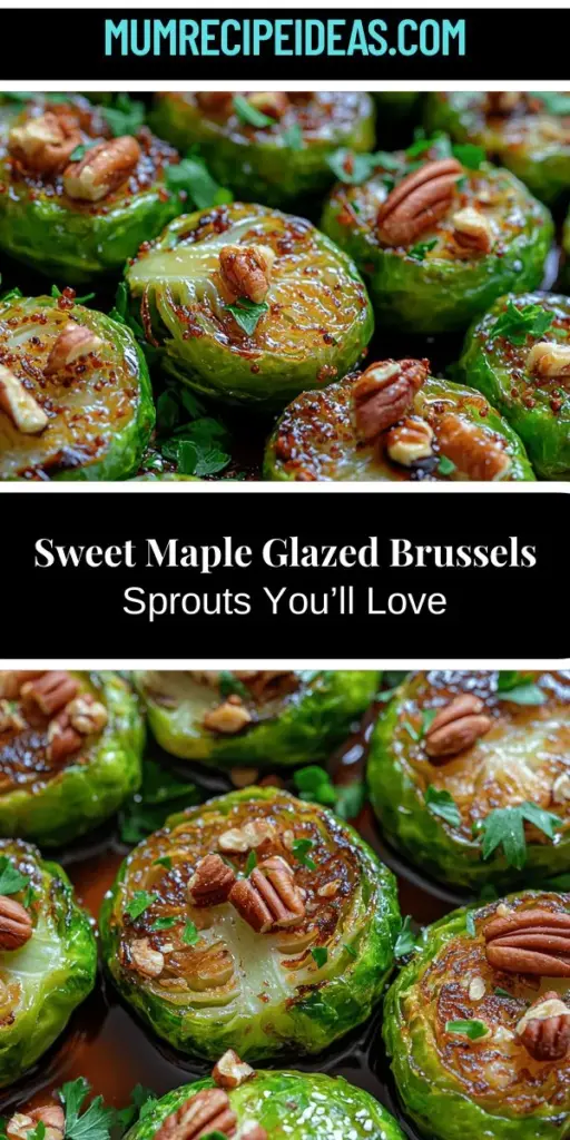 Discover the delightful world of Brussels sprouts with this Sweet Maple Glazed Brussels Sprouts recipe. Transforming this often-misunderstood vegetable into a culinary star, this dish combines fresh Brussels sprouts with the natural sweetness of maple syrup and a splash of balsamic vinegar. Perfect for busy weeknights or festive gatherings, it's easy to prepare and packed with essential nutrients. Elevate your meals with this delicious and nutritious side that everyone will love.