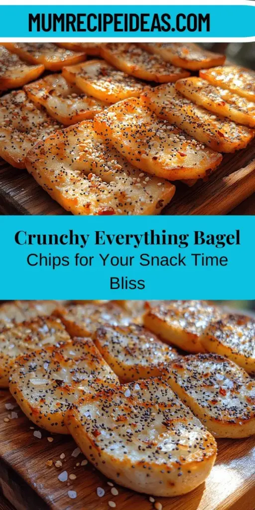 Discover the crunchy delight of Toasty Everything Bagel Chips, a snack that reimagines the classic everything bagel. Perfect for dipping in hummus or enjoying solo, these chips feature a scrumptious blend of garlic, onion, sesame, and poppy seeds. Easy to make at home, they offer freshness and customization while saving you money. Serve them alongside fresh veggies or protein dips for a satisfying treat that's sure to impress at any gathering. Get ready to elevate your snacking experience!