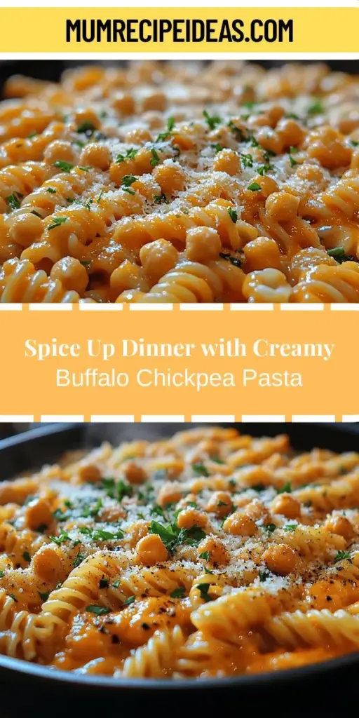 Looking for a delicious and comforting meal? Try this Creamy Buffalo Chickpea Pasta! This flavorful dish combines al dente pasta with a rich, creamy sauce infused with spicy buffalo sauce and hearty chickpeas, creating a unique blend of textures and tastes. Perfect for busy weeknights or cozy weekend dinners, this recipe is easily adaptable for vegan and gluten-free diets, ensuring everyone can enjoy a satisfying bowl. Experience the bold flavors and nourishing ingredients that make this pasta a must-try!