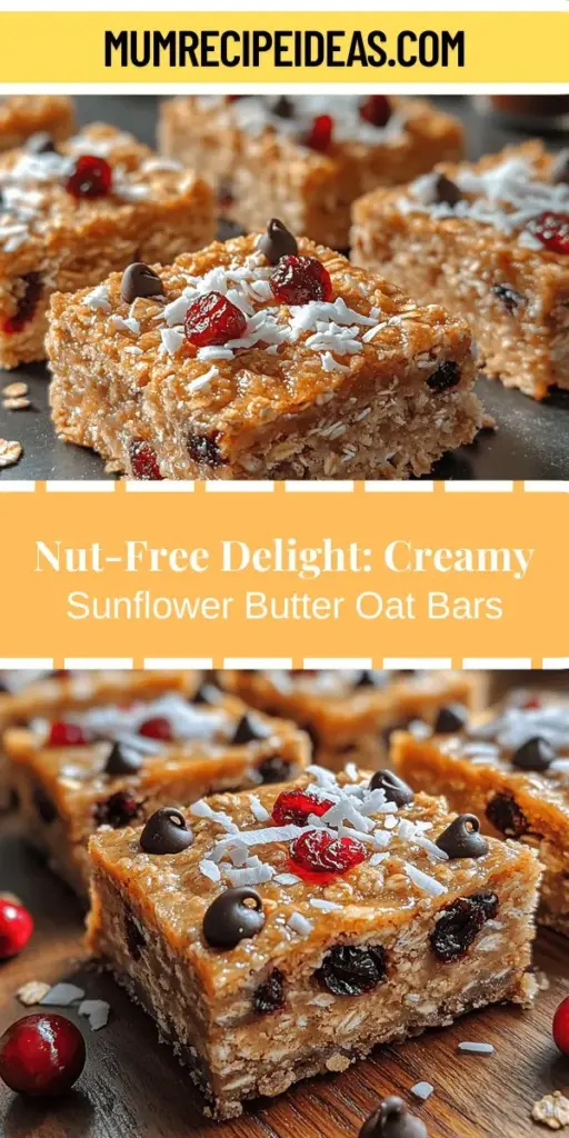 Indulge in the wholesome goodness of Creamy Sunflower Butter Oat Bars, a perfect blend of flavor and nutrition. These easy-to-make treats feature rolled oats and creamy sunflower butter, making them ideal for busy mornings, afternoon snacks, or guilt-free desserts. They cater to various dietary needs, especially for those with nut allergies. Personalize your bars by adding fruits, seeds, or chocolate chips for a delicious twist on a classic snack. Enjoy a tasty and nutritious boost any time of day!