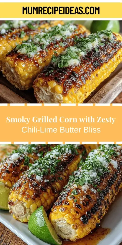 Discover the delightful flavors of Smoky Grilled Corn with Chili-Lime Butter, the perfect summer side dish! This recipe combines sweet, fresh corn with a zesty chili-lime butter, creating a mouthwatering experience that’s sure to impress at barbecues and picnics. Simple to prepare and packed with flavor, this dish embodies the essence of summer gatherings. Enjoy the smoky aroma and caramelized sweetness as you savor each bite and create lasting memories with family and friends.