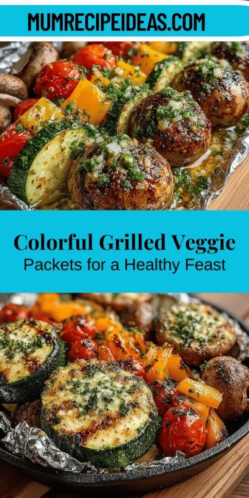 Discover the vibrant world of Colorful Grilled Veggie Packets, an exciting addition to healthy outdoor cooking. This nutritious dish highlights seasonal vegetables like zucchini, bell peppers, and cherry tomatoes, all grilled to perfection. The grilling process enhances flavors while retaining essential nutrients, making these veggie packets a delicious and colorful side dish or hearty main. Perfect for summer barbecues or casual dinners, they promise a delightful culinary experience that's easy to customize!
