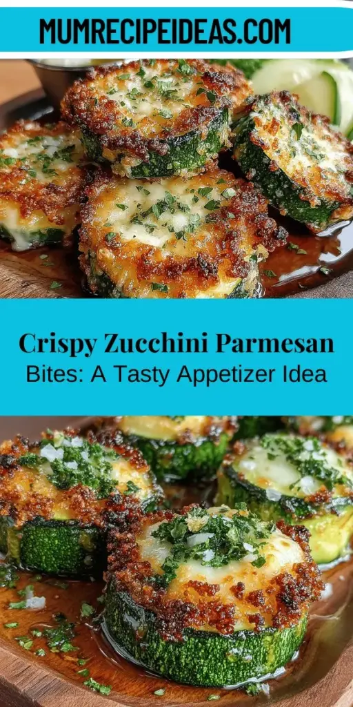 Discover the joy of cooking with Crispy Zucchini Parmesan Bites, a perfect snack or appetizer that combines delicious flavors and healthy ingredients. Easy to prepare and baked for a guilt-free crunch, these bites are made with fresh zucchini, savory Parmesan, and seasoned breadcrumbs. Ideal for game days or casual family gatherings, they add a tasty boost to your vegetable intake without sacrificing taste. Try this simple recipe and delight your guests with each crispy bite!