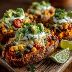 In the realm of delicious and nutritious meals, Baked Sweet Potato Taco Skins stand out as a vibrant and satisfying option. These taco skins combine the natural sweetness of baked sweet potatoes with a hearty filling of black beans, corn, and fresh toppings, making them a perfect dish for any occasion. Whether you're looking for a healthy weeknight dinner or a stunning appetizer for your next gathering, this recipe checks all the boxes. The beautiful combination of colors and flavors not only appeals to the eyes but also provides a satisfying and wholesome eating experience. In this article, we'll explore the steps to creating these mouthwatering taco skins, delve into their nutritional benefits, and provide tips for customization.