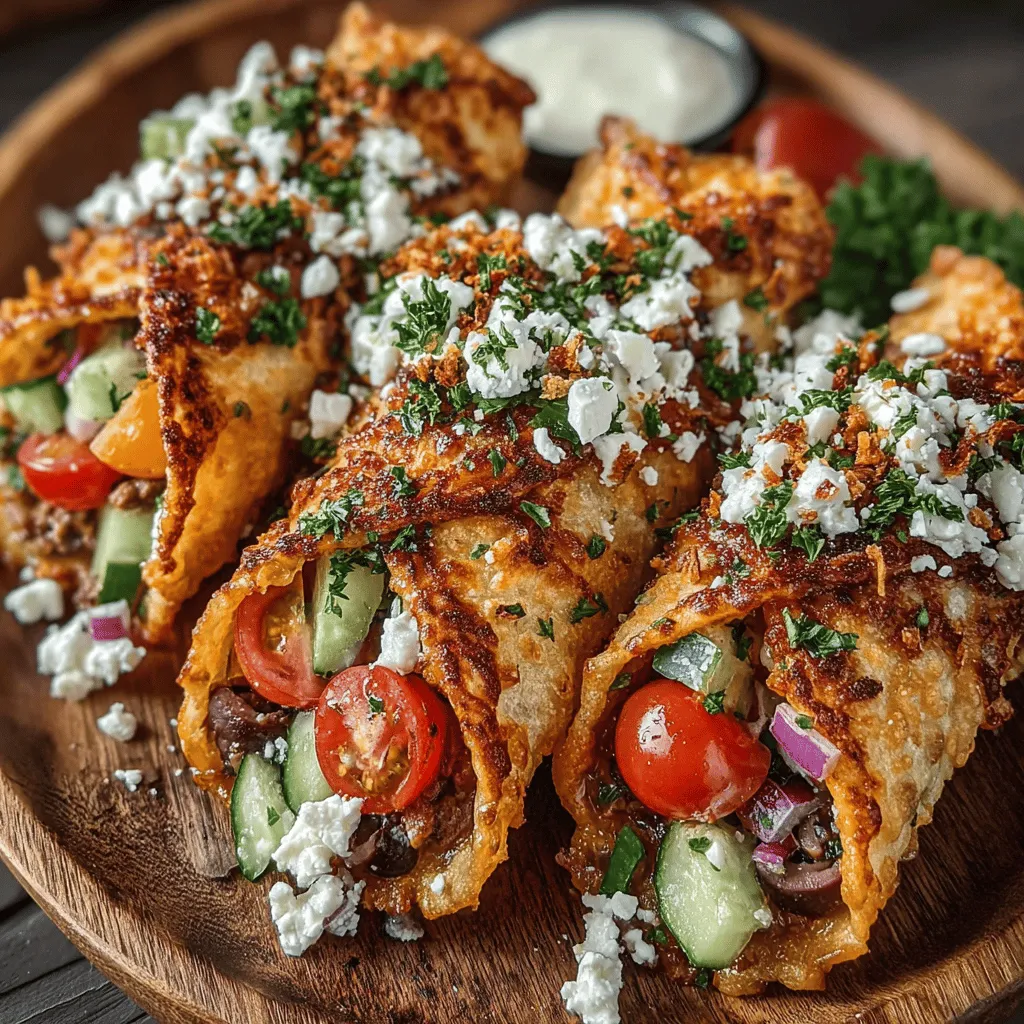 To create a visually appealing Mini Greek Salad Tortilla Cone, mixing the ingredients without breaking the feta cheese is essential. Feta cheese adds both flavor and texture, and its crumbly form can easily turn into mush if handled too roughly. Here are some techniques to ensure your feta remains intact: