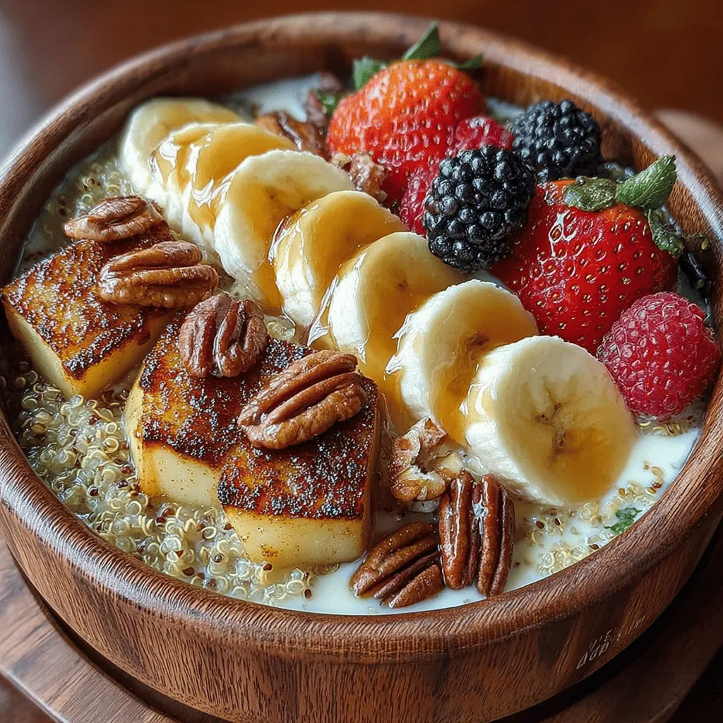 As breakfast is often hailed as the most important meal of the day, an increasing number of people are turning to quinoa for a nutritious and satisfying start. This ancient grain has transcended its traditional roles and is now a popular choice for morning meals, thanks to its impressive nutritional profile and versatility. With its nutty flavor and fluffy texture, quinoa serves as an excellent base for a variety of breakfast bowls, including the delightful Apple Pecan Quinoa Breakfast Bowl.