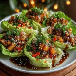 Lettuce cups are not just a culinary trend; they are a versatile and healthy meal option that can be tailored to suit a variety of tastes and dietary preferences. The Savory Chicken Teriyaki Lettuce Cups are an excellent example of how simple ingredients can come together to create a dish that is both flavorful and nutritious. With a perfect balance of savory and sweet, these lettuce cups are a delightful addition to your weeknight dinner repertoire or an impressive choice for entertaining guests. They offer a light yet satisfying meal that allows you to enjoy the rich flavors of teriyaki chicken while keeping things fresh and low-carb.