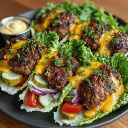 At the heart of any cheeseburger is the ground beef, and for Mini Cheeseburger Lettuce Wrap Stacks, choosing the right type of meat is crucial. The optimal fat content for flavor and juiciness is typically 80/20 ground beef, which contains 80% lean meat and 20% fat. This balance ensures that the patties remain moist and flavorful without being overly greasy.