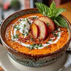 As the warm days of summer approach, there’s nothing quite like a refreshing bowl of velvety creamy peach soup to awaken your taste buds and cool you down. This delightful dish captures the essence of ripe summer peaches, transforming them into a luxurious, creamy soup that is both satisfying and invigorating. Whether served chilled as a light appetizer or enjoyed warm as a comforting dessert, this peach soup is a versatile addition to any dining occasion. Its unique flavor profile—a harmonious blend of sweetness, acidity, and warmth—makes it an exceptional choice for everything from summer gatherings to intimate dinner parties.